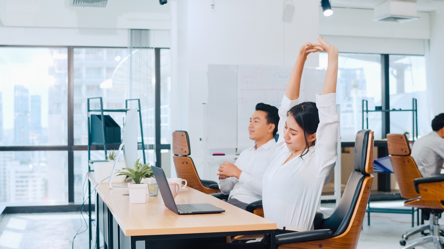 office,table,woman,working