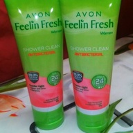 Avon Feelin Fresh Women Shower Clean ANTIBACTERIAL Anti-perspirant Deodorant Cream 60g