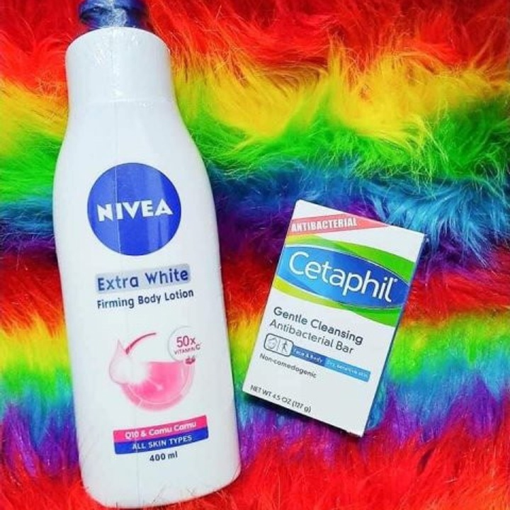 Nivea Lotion set with Cetaphil Cleansing Bar at 310.00 from Bulacan