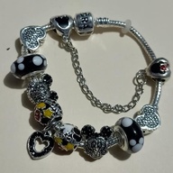 Kids Mickey and Minnie Charms Bracelet 16cm