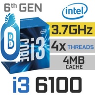 Intel i3-6100 Processor 3M Cache, 3.70 GHz SKYLAKE LGA 1151 SOCKET DDR4