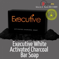 Executive White Activated Charcoal Bar Soap 120g