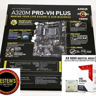AMD  A8-9600 7th Gen APU + MSI A320M PRO-VH PLUS AM4 Micro ATX Motherboard (NO HSF)
