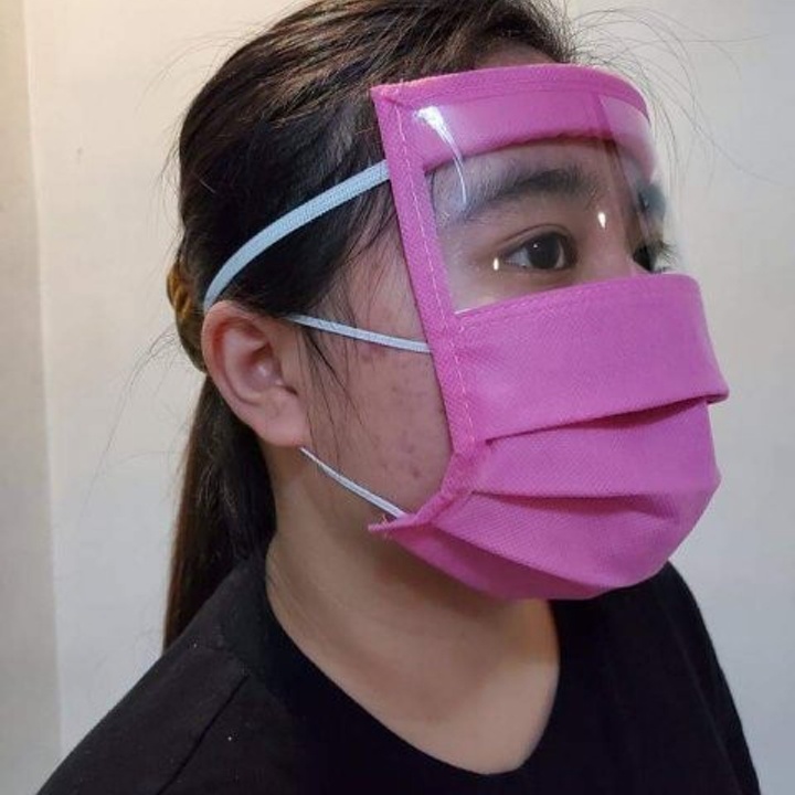2in1 Face Mask With Eyeshield at 85.00 from City of Caloocan