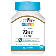 21ST CENTURY ZINC 50 MG 110 TABLETS IMMUNE BOOSTER FIGHTS COLDS VIRUS VITAMIN SUPPLEMENT