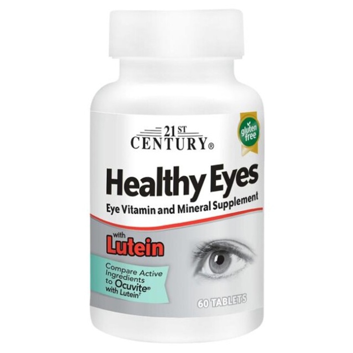 21ST CENTURY HEALTHY EYES WITH LUTEIN HEALTHY EYES DIETARY SUPPLEMENT