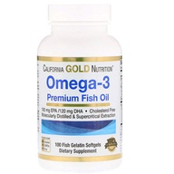 CALIFORNIA GOLD NUTRITION OMEGA-3 PREMIUM FISH OIL CARDIO HEART SUPPLEMENTS