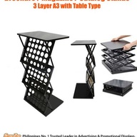 3 Layer Brochure Stand with Table A3 Size