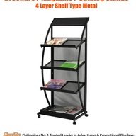 Brochure Stand 4 Layer Shelf Type Metal