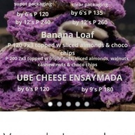 Ube cheese pandesal, banana loaf, ube cheese ensaymada