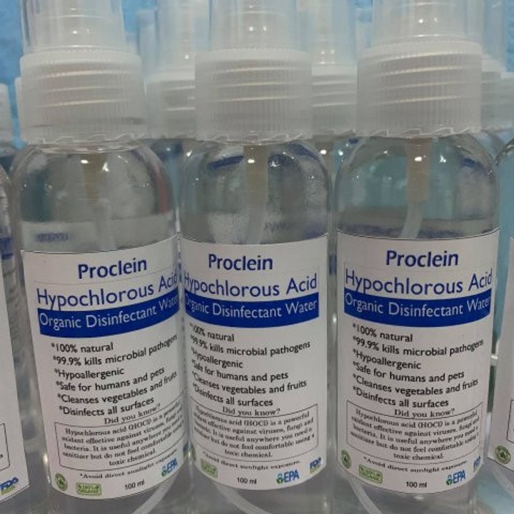 Proclein Hypochlorous Acid, Organic Disinfectant Water (100 ml with