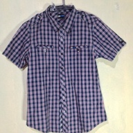 Original Preloved Lee Pipes button down Polo Shirt