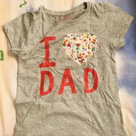 I ❤️ Dad T-shirt Blouse for Girls