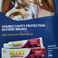 Alert toothpaste for kids