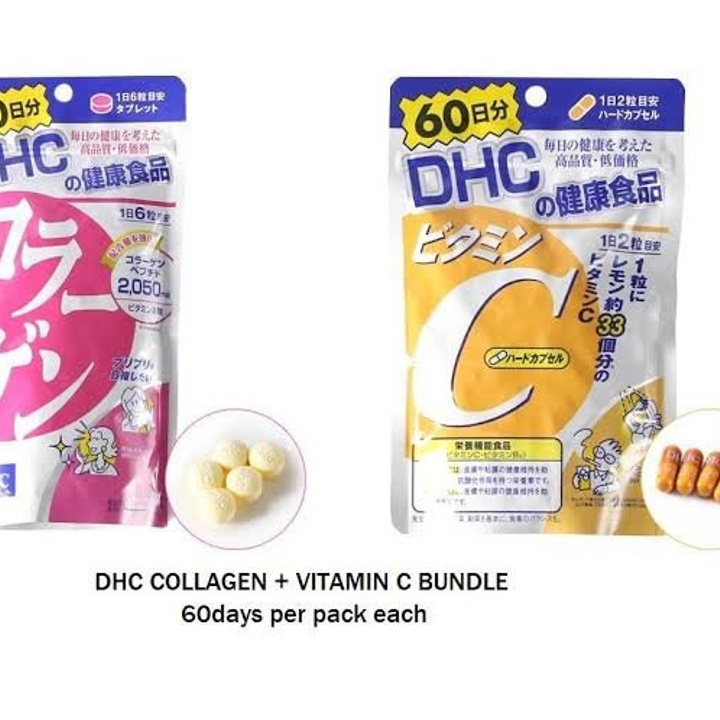 DHC Collagen and Vitamin C (60 days pack) COMBO PAIR SALE! at 1500.00
