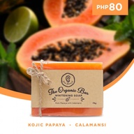 100% Organic Whitening Soap with Kojic Acid, Papaya Enzymes, and Calamansi Extract