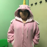 Second Hand Pink Unicorn Hoodie Jacket