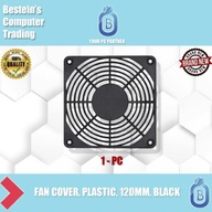 FAN COVER PLASTIC, PLASTIC, 120MM, BLACK