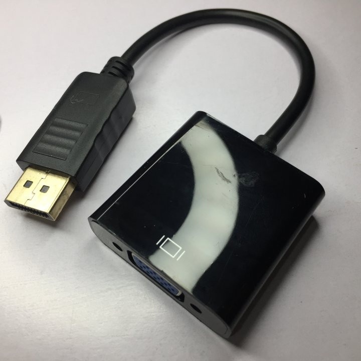 DISPLAYPORT 1080P to VGA Cable Adapter Converter for PC Laptop Power
