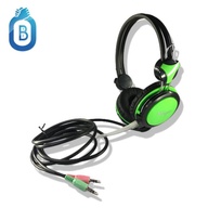 Headset, Heavy Duty, Koyo  F-13 Green, with Microphone, 1.5 meter cable long