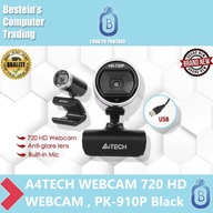 A4TECH (PK-910P) WEBCAM/ CAMERA 720P HD SENSOR,  30 FPS, USB 2.0 HIGH-SPEED, Black