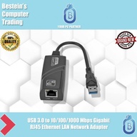 USB 3.0 to LAN Adapter Ethernet RJ45, gigabit (10/100/1000) Mbps, YGT BRAND