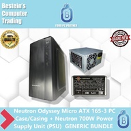Neutron Odyssey Micro ATX 165-3 PC Case/ Casing + Neutron 700W Power Supply Unit (PSU)