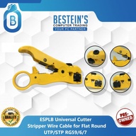 ESPLB Universal Cutter Stripper Wire Cable for Flat Round UTP/STP RG59/6/7