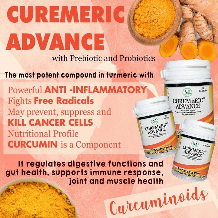 TURMERIC PROBIOTICS = CUREMERIC ADVANCE WITH PREBIOTIC AND PROBIOTICS