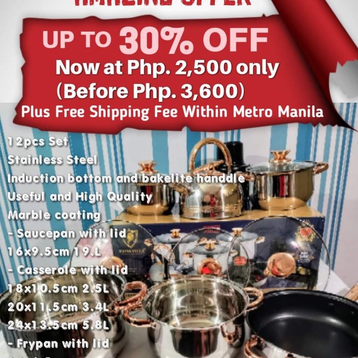 KAISA VILLA Cookware at 2500.00 from City of Manila. LookingFour Buy