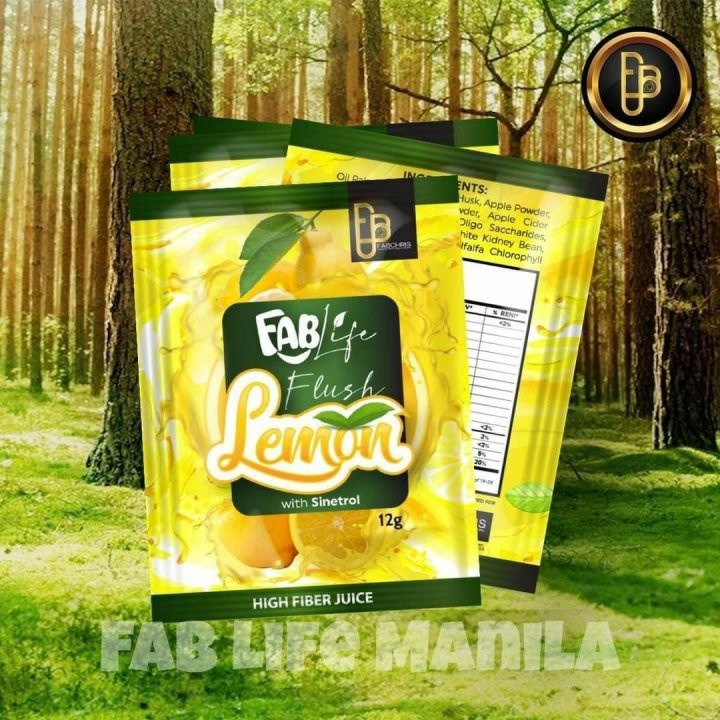 FAB Life Flush Lemon High Fiber Juice at 745.00 from Quezon City