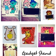 Personalized and Handpainted Wooden Phone/ Gadget Stand