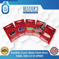 Sandisk Cruzer Blade Flash Drive 16GB, USB 2.0 HI-SPEED