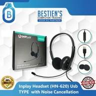 Inplay Headset (HN-620) Usb TYPE  with Noise Cancellation