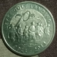 1944 - 2014 Leyte Gulf Landing 5 Peso Coin