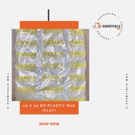 100 PCS 20x30 Plastic Bag (HD | Flat)