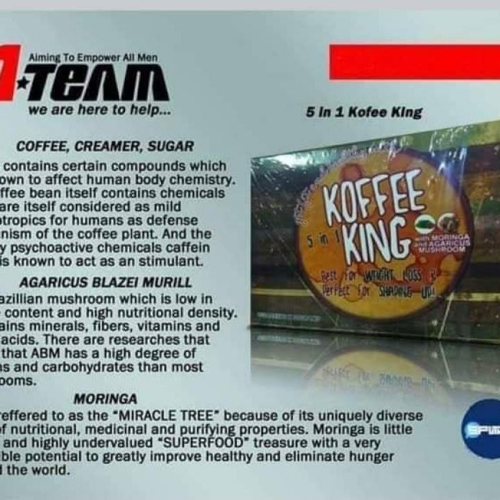 KOFFEE KING 5 in 1 P270/box with Moringa And Agaricus Mushroom at 270.