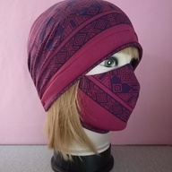 Premium Full Head Cover Turban w/mask Set