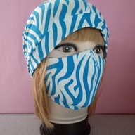 Premium Full Head Cover Turban w/ mask Set