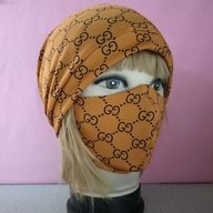 Premium Full Head Cover Turban w/ mask Set