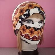 Premium Full Head Cover Turban w/ mask Set