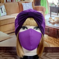 Full Head Cover Turban w/ Mask
