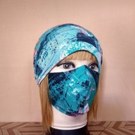 Fashionable Premium Headband Type Turmask Turban Mask Set