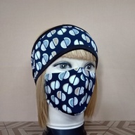 Fashionable Premium Headband Type Turmask Turban Mask Set