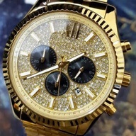 MICHAEL KORS MEN’S LEXINGTON GOLD TON WATCH (MK 8494)