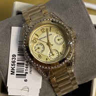 Blair Champagne Dial Gold-tone Ladies Watch (MK5639)