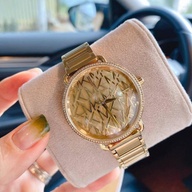 Michael Kors Women's Portia Three-Hand Gold-Tone Stainless Steel Watch (MK 3886) Original