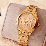 Michael Kors Mini Slim Runway Rose Dial Ladies Watch (MK 3650) Original