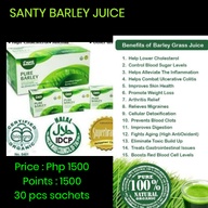 Santy barley power pack ( contains 3box with 10 sachet per box, total 30 sachets.