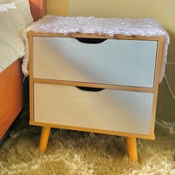 2 Layer Cabinet Bedside Table Scandinavian Style